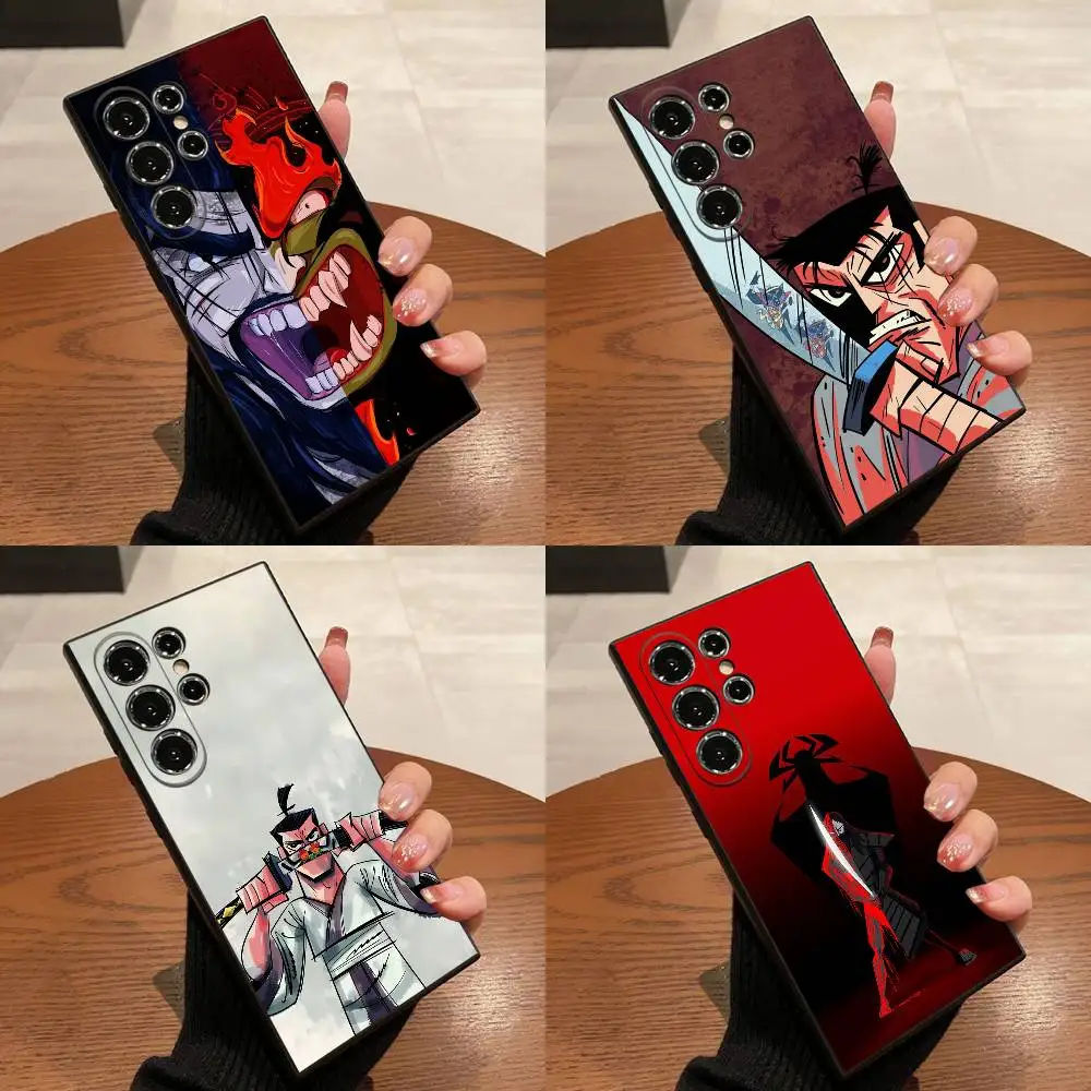 

Cartoon S-Samurai Jack Phone Case For Samsung S25,S24,S21,S22,S23,S30,Ultra,S20,Plus,Fe,Lite,5G Black Box