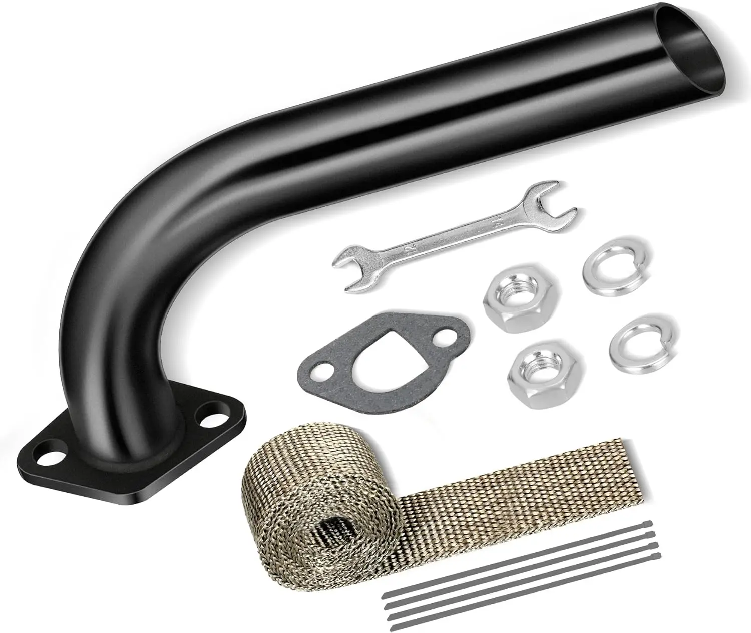 Mini Bike Exhaust Pipe Kit for Predator 212cc 224cc 196cc Coleman CT200U BT200X CT200U-EX 6.5hp GX160 GX200 Small Engine Kit