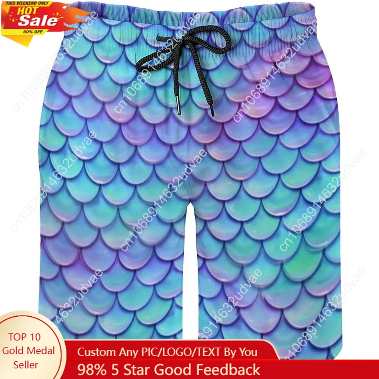 

Мужские летние быстросохнущие плавки, пляжные шорты-русалка, купальные костюмы