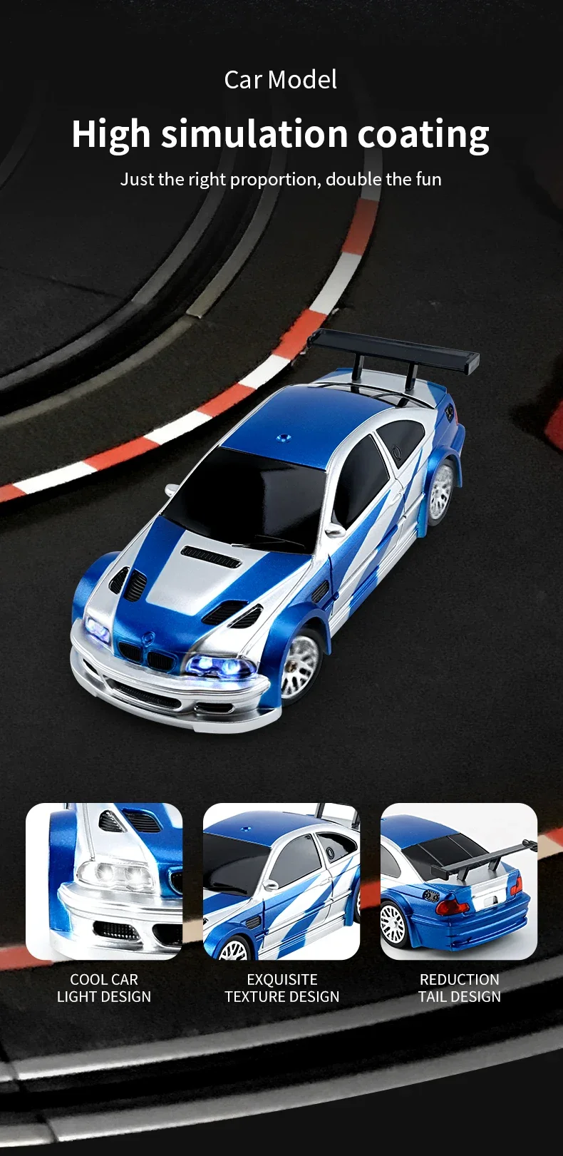 Angebot 1/43 Mini RTR RC Drift Rennwagen Ferngesteuertes Spielzeugauto 4WD Reifen Funkgesteuertes Rennfahrzeug Modell Geschenke für Jungen – Detail 9