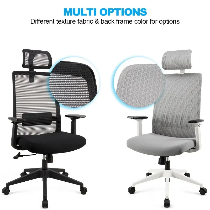 Bürostuhl mit hoher Rückenlehne und Chefmöbeln