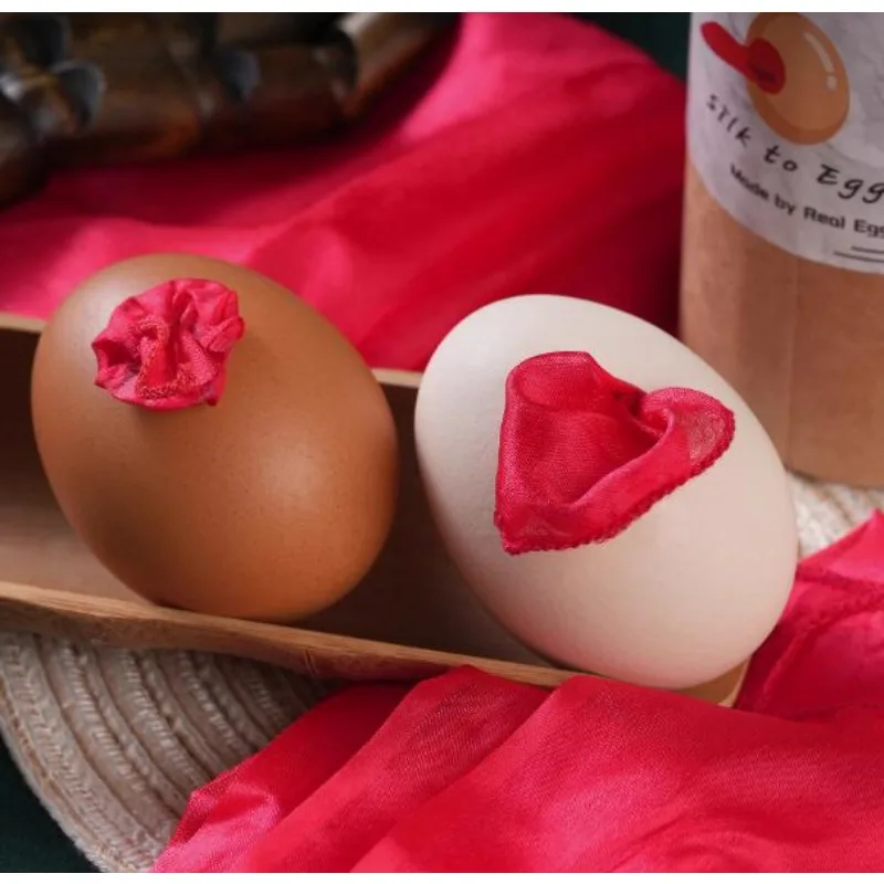 

Real Egg (White/Brown) Stage Magic Tricks Silk To Egg Routine Magic Accessories Close Up Street Illusions Gimmicks Props Games