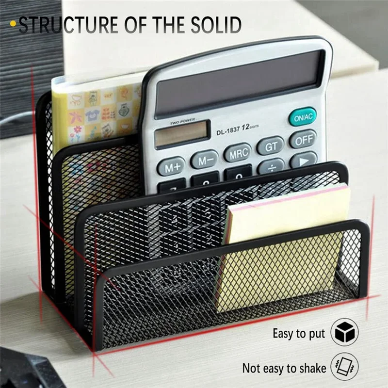 

4X Desk Mail Organizer Small File Holders Letter Organizer Document/Filing/Folders/Paper Organizer For Desktop
