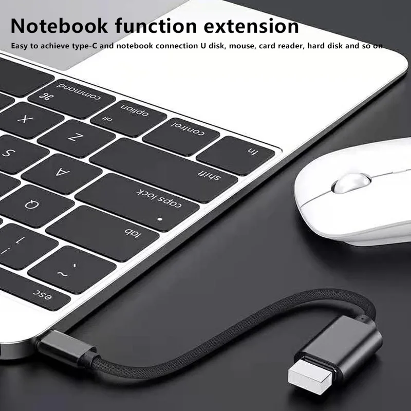 UCAOYI – câble adaptateur USB 2.0 Type C mâle vers USB 2.0 A femelle, cordon de données OTG pour Interface de Type universel, 16CM