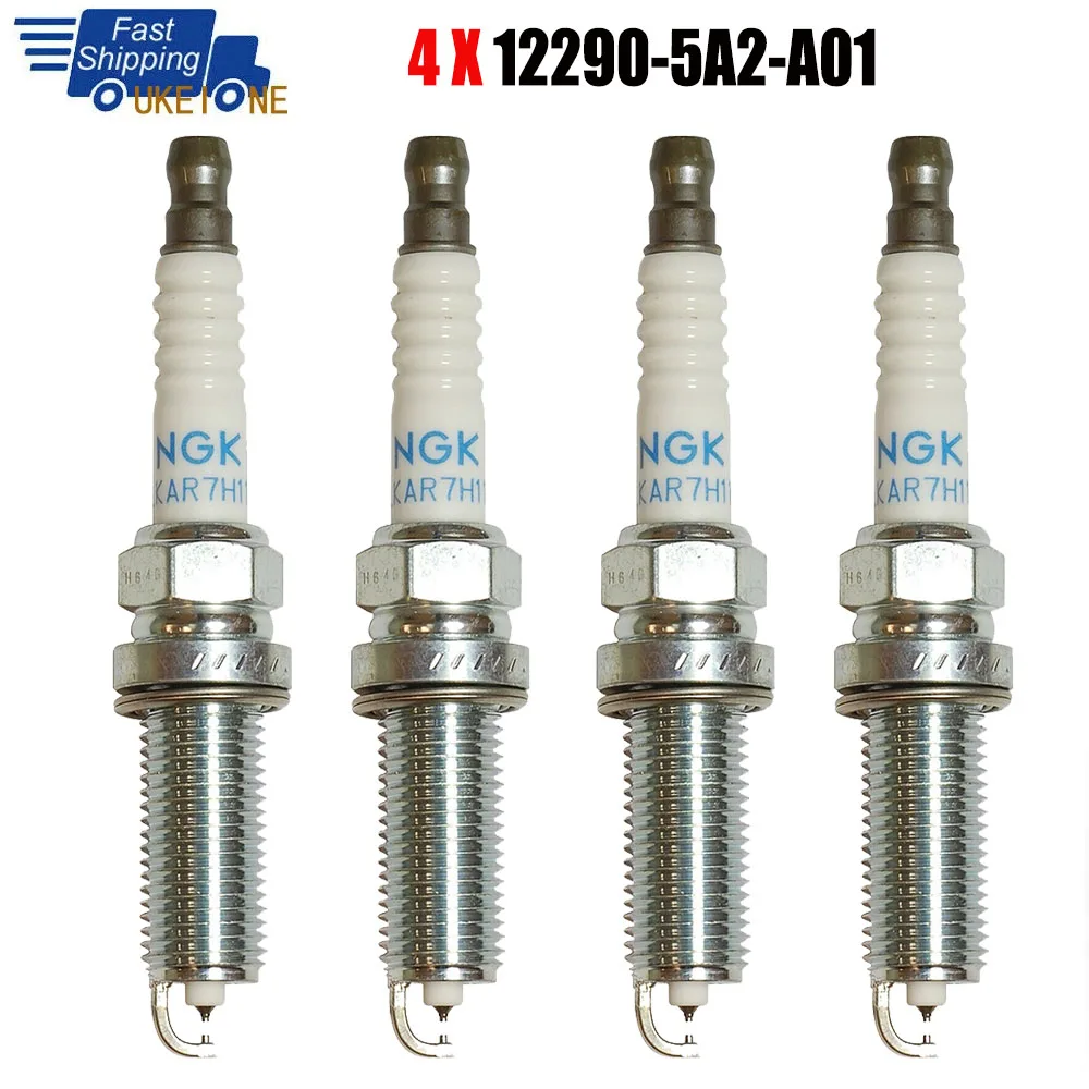 4pcs 12290-5A2-A01 DILKAR7G11GS Iridium Spark Plug for Honda Civic Accord CR-V 2.4L Acura ILX TLX Repacle Parts Ignition Candles