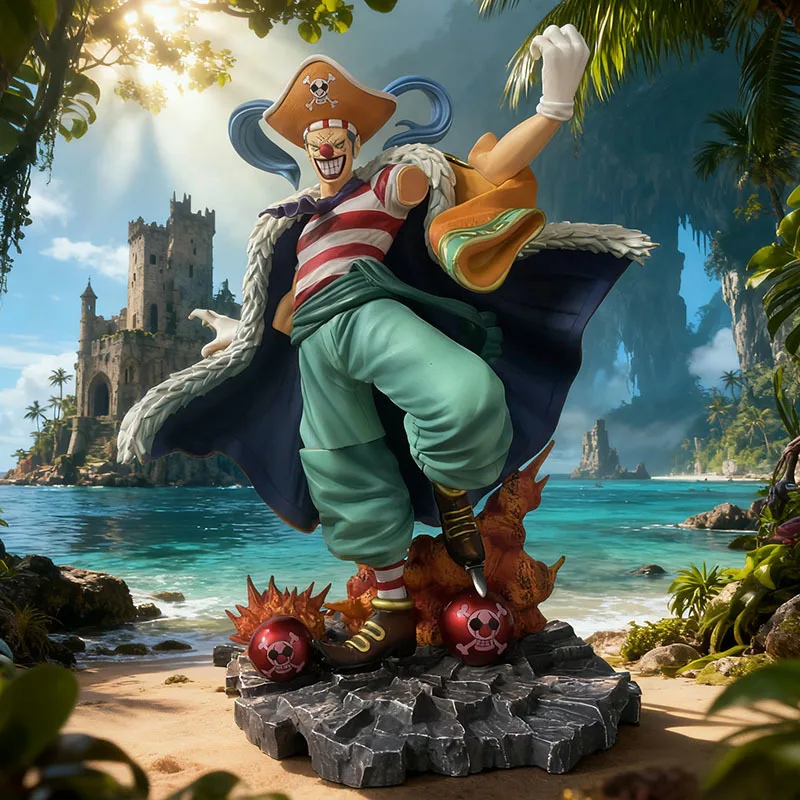 Buggy le Clown modèle une pièce Figurine une pièce Figurine 24 cm Anime périphérique Figuras ornements jouets GK Statue cadeau