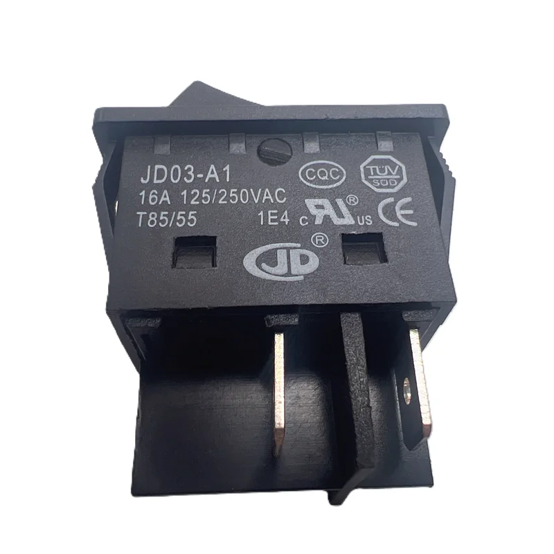 2Pcs JD03-A1 Rocker Switch 4-Pin Momentary ON-(OFF) 16A 125/250VAC DPST Power Switch Replacement for Welding Machine Power Tools