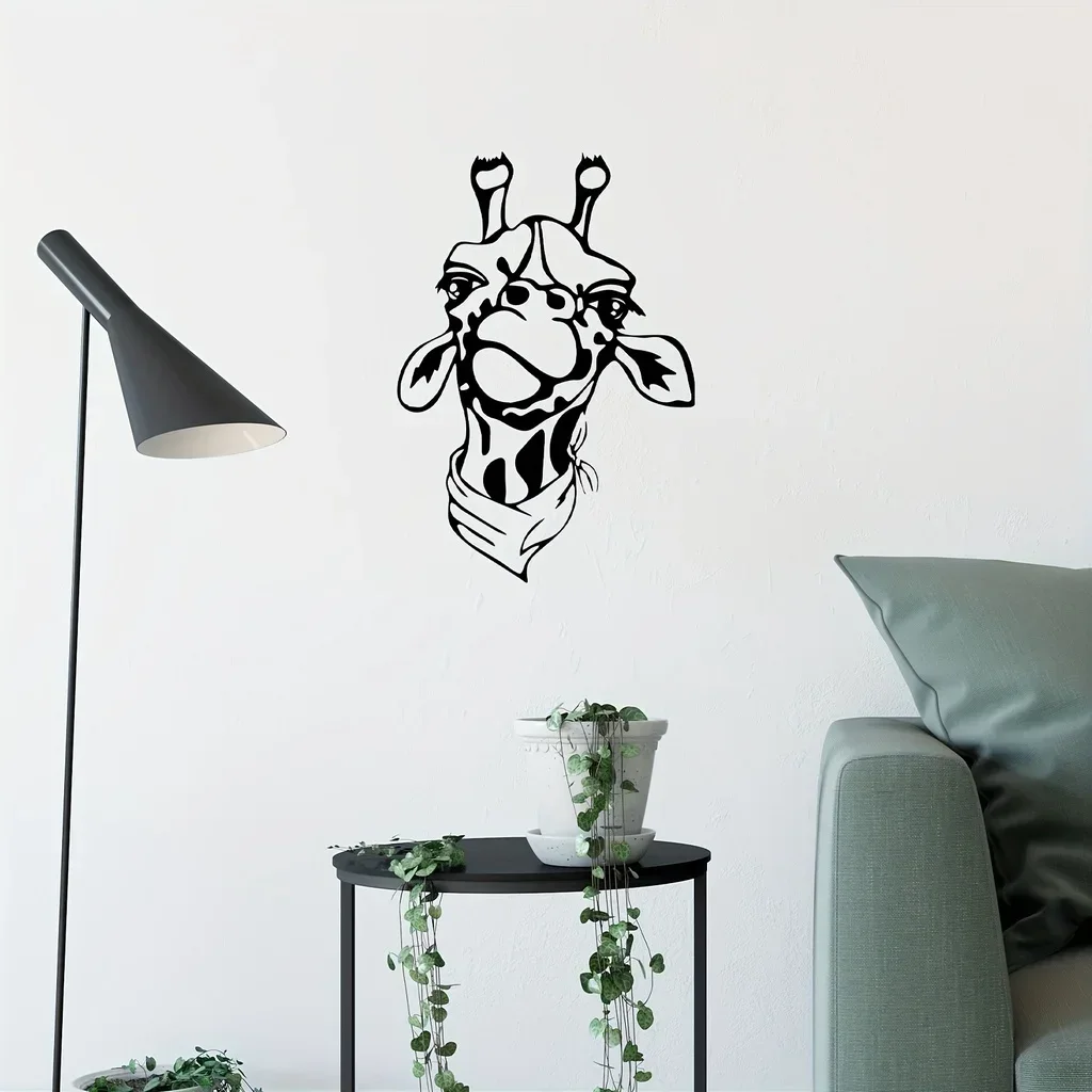 

CIFBUY Deco 1pc Cute Giraffe Wall Mounted Art Home Decor Dorm Room Restaurants Livingroom Bedroom Home Decor metal animal sign