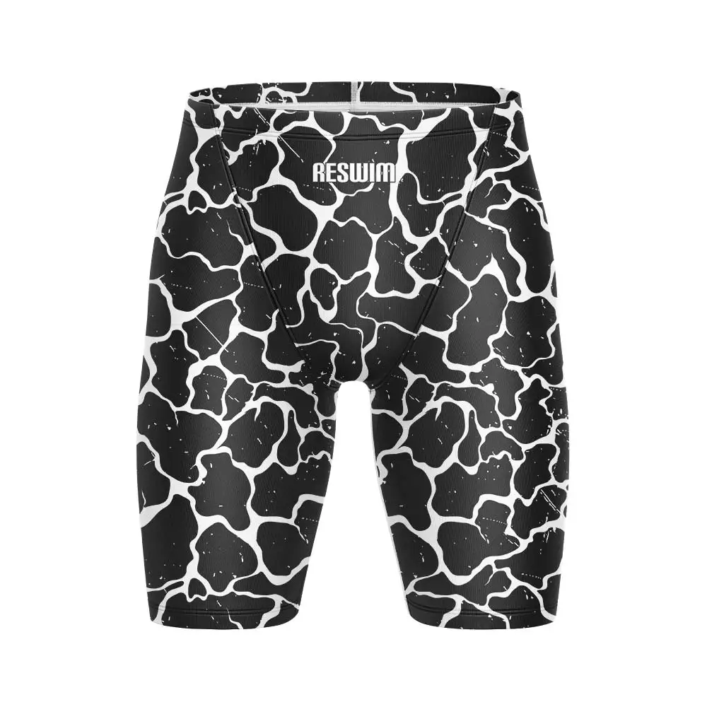 New Men's Swim Jammer Swimsuit Shorts Racing Trunks Endurance Athletic Swimwear 2025 Swimming Trunks Jammers Beach Tights Shorts