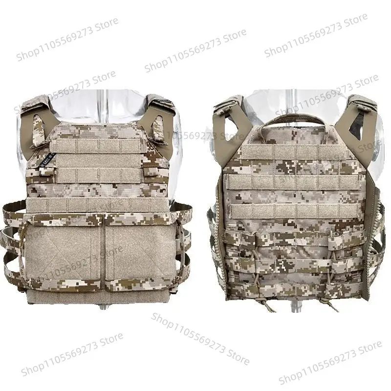 Outdoor Tactical Vest with Modular Side Panels, Lightweight Military Airsoft Gear