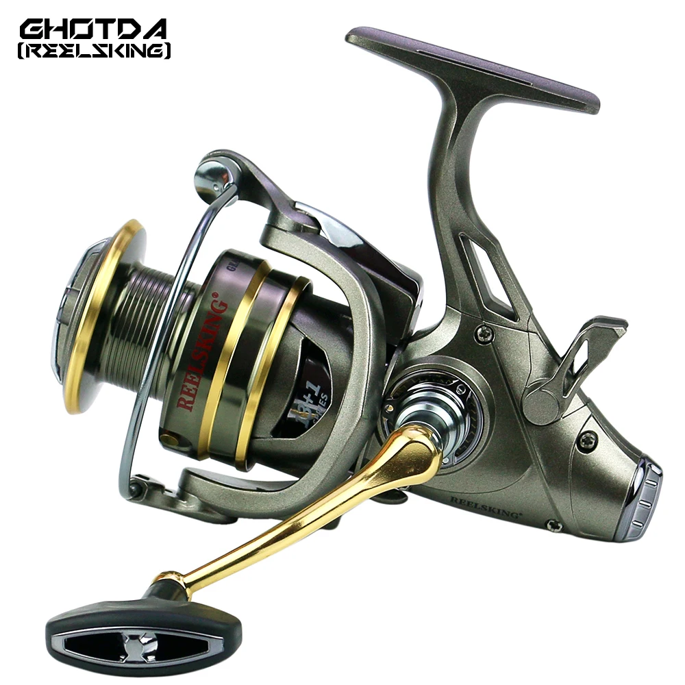 

Fishing Reel Double Brake Carp Fish Feeder Spinning Wheel Squid Reels Super Strong Front and Rear Brake Fisherman Cost-effective