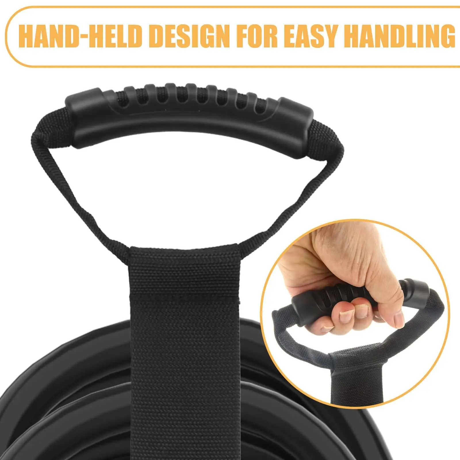 Heavy Duty Extension Cord Organizer Multipurpose Storage Strap with Handle Garages RV Boat Storage Organization System Holder