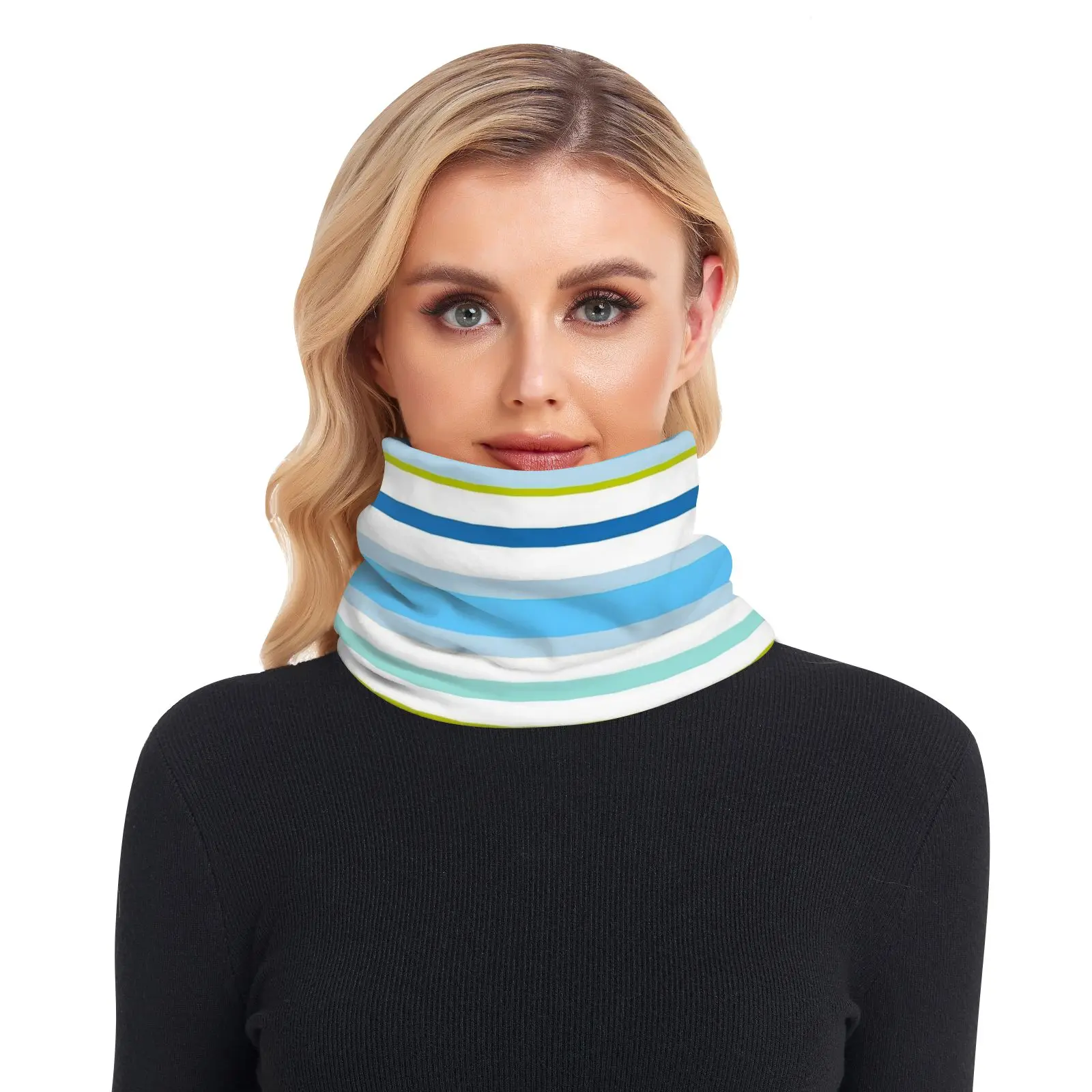 Neck Scarf Stripe design Winter Women Men Collar Thick Warm Velveted Rings Scarves High Quality Allmatch Muffler 2022 New