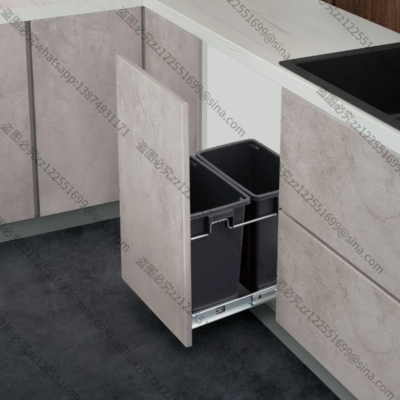 For Cabinet Storage, Built-in Cabinet Trash Can