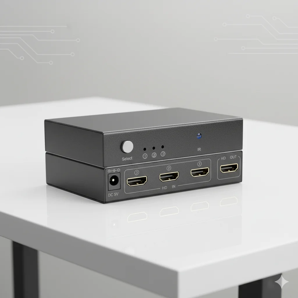 

4K 2K 3x1 HD Switch Splitter HD 1080P Video Switcher Adapter 3 Input 1 Output Port HD Hub for Xbox PS4 DVD HDTV PC Laptop TV