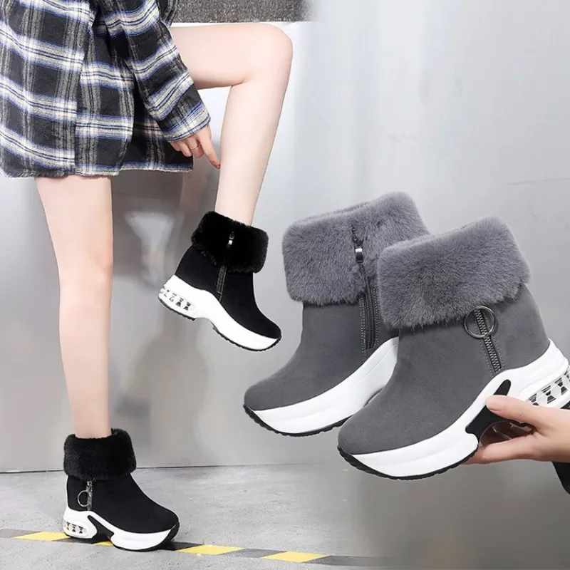 Winter Women Warm Sneakers Platform Snow Boots 2021 Ankle Boots Female Causal Shoes Ankle Boots for Women Ladies Boots 2024