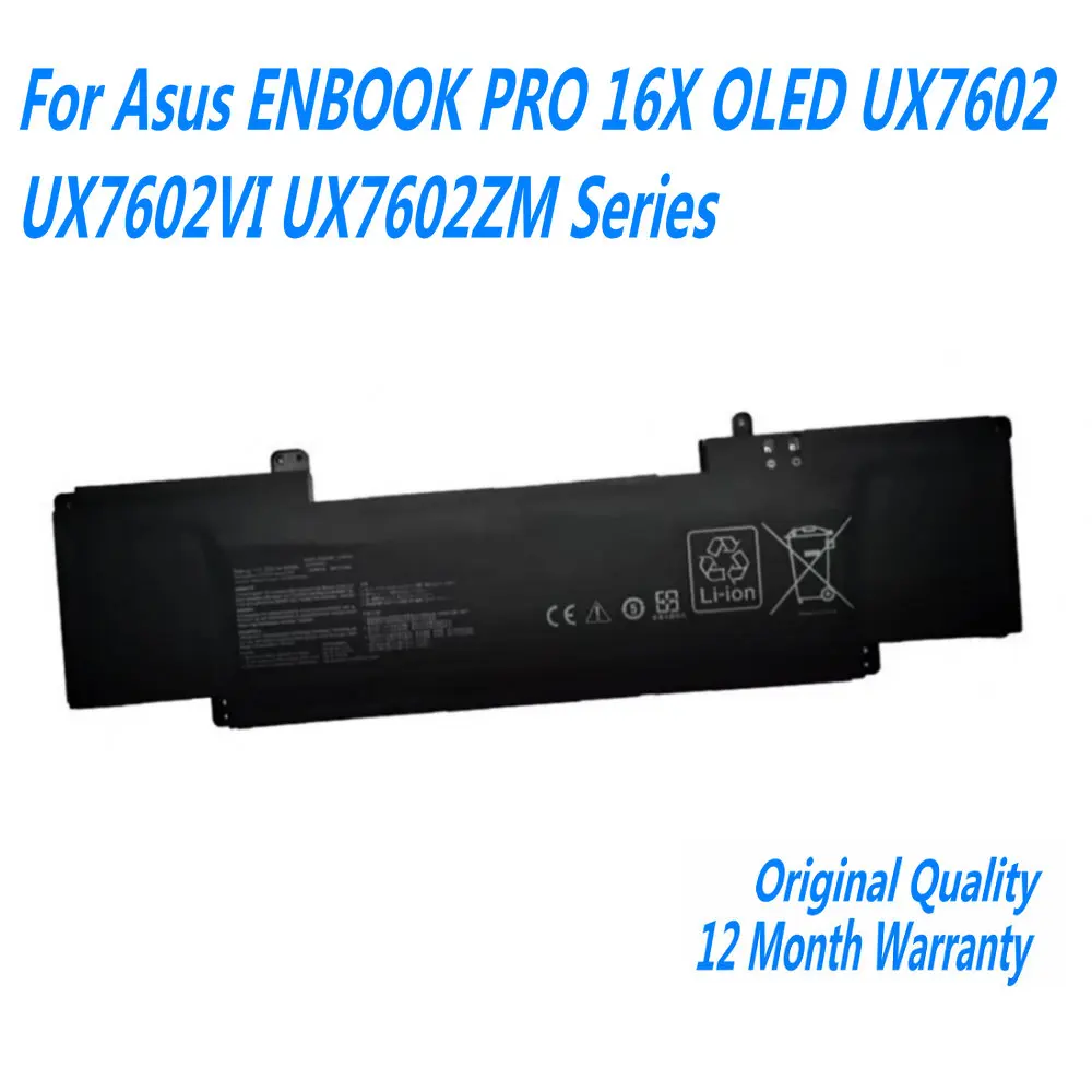 

NEW C32N2108 Laptop Battery For Asus ZENBOOK PRO 16X OLED UX7602 UX7602VI UX7602ZM Series 11.55V 96WH