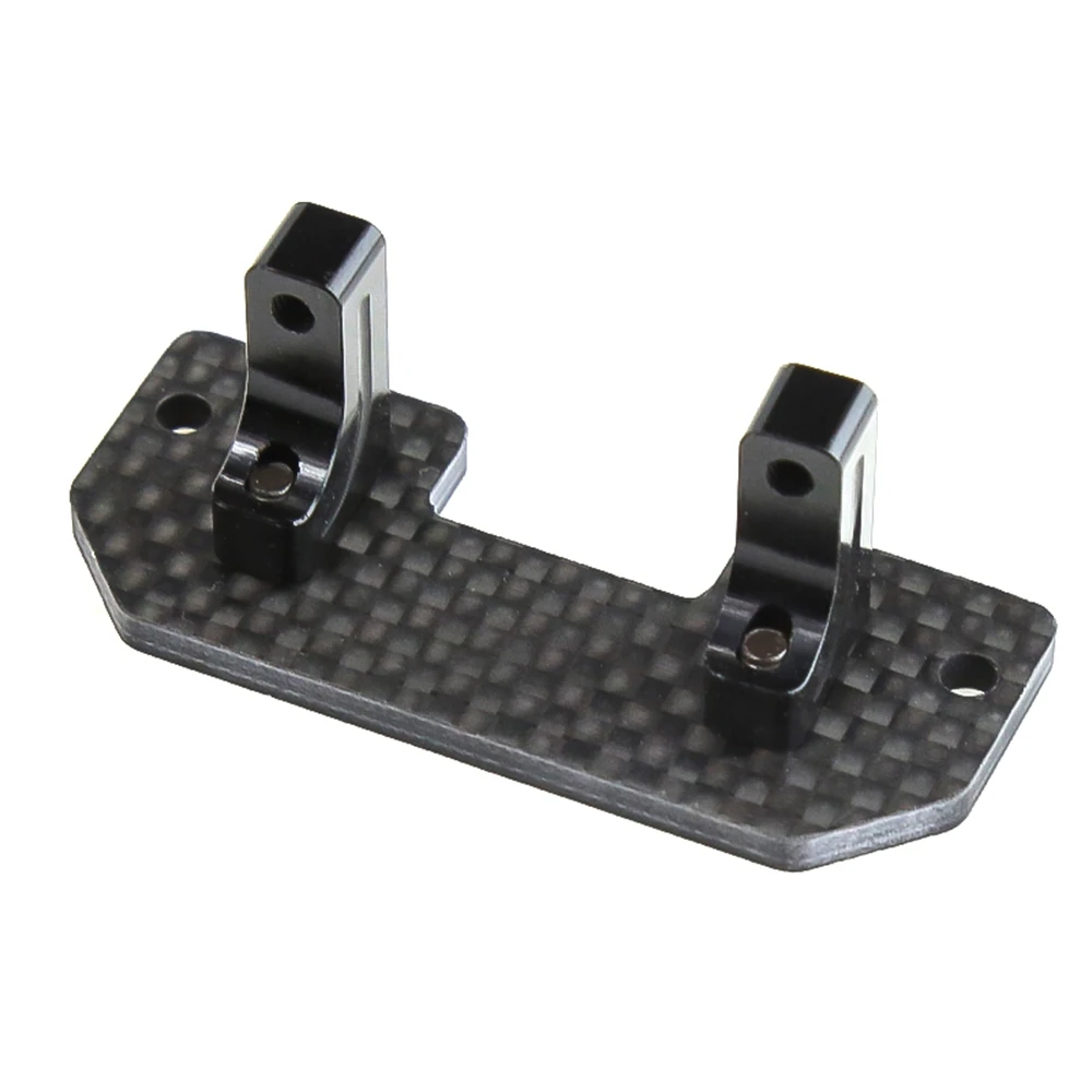 Servo montaje de fibra de carbono, eje hacia arriba, soporte fijo Servo para Axial SCX10 SCX10 II 90046 1/10 coche trepador de control remoto, piezas de mejora