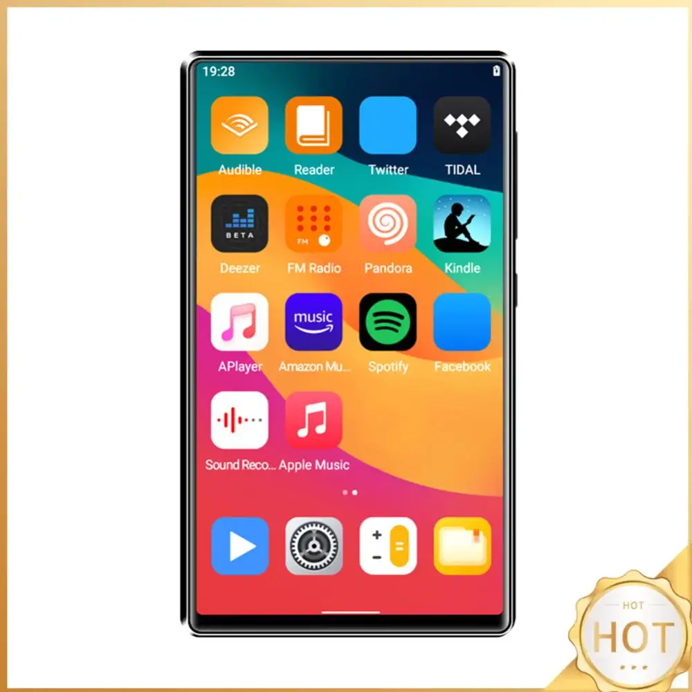 Для Android 11.0 MP3-плеер 4,0-дюймовый сенсорный экран Аудиоплеер Электронная книга MP3-плеер Мини-музыкальный плеер для путешествий на открытом воздухе