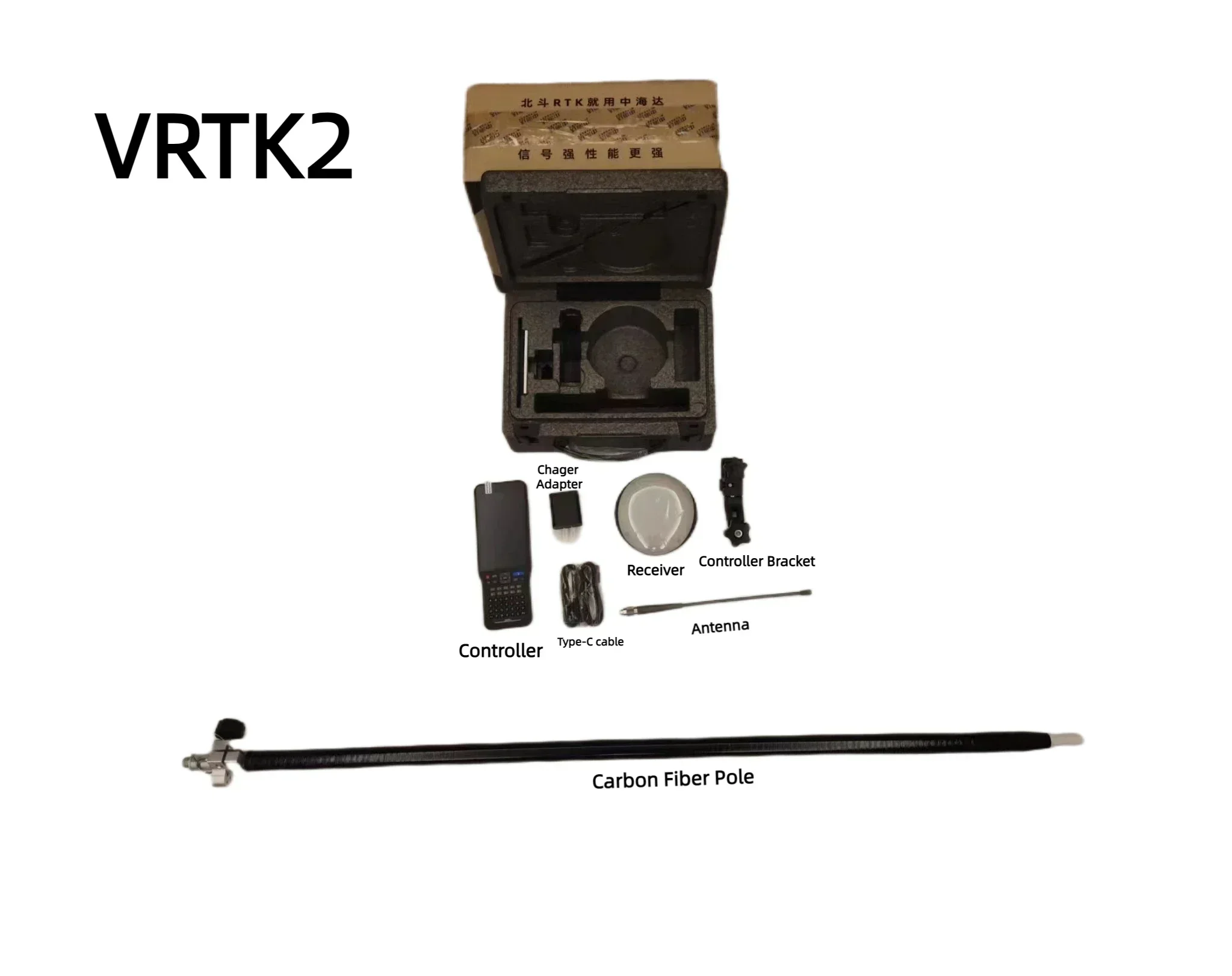 VRTK2/VRTK GNSS GPS RTK Rover and Base Station, Optional AR 3D Scanning Function Land Surveying Equipment