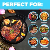 Electric Frying Pan 6.7Inch Pizzas Maker Home Omelette BBQ Pancake Baking Machine Nonstick Pan for Pizzas Quesadillas Bread Cake 2