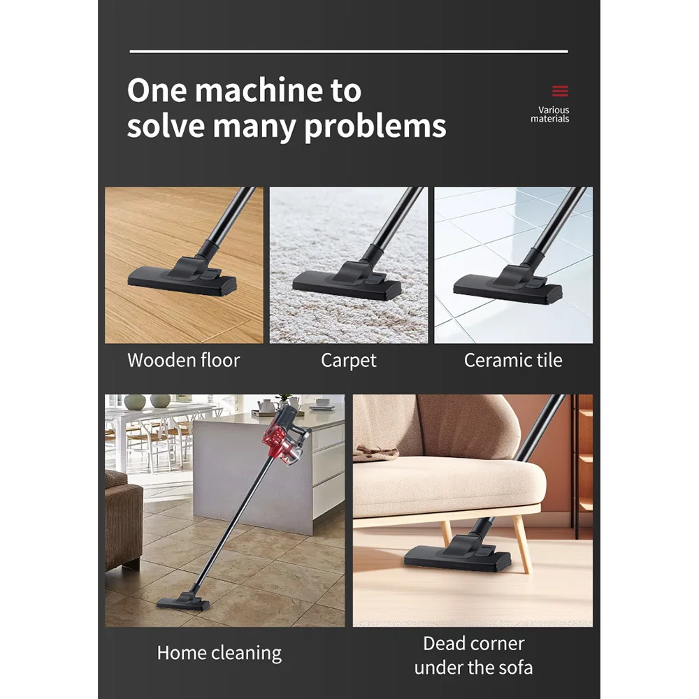 Household Handheld Vacuum Cleaner with Powerful Suction Power, Suitable for Carpets and Hard Floors in Pet Houses