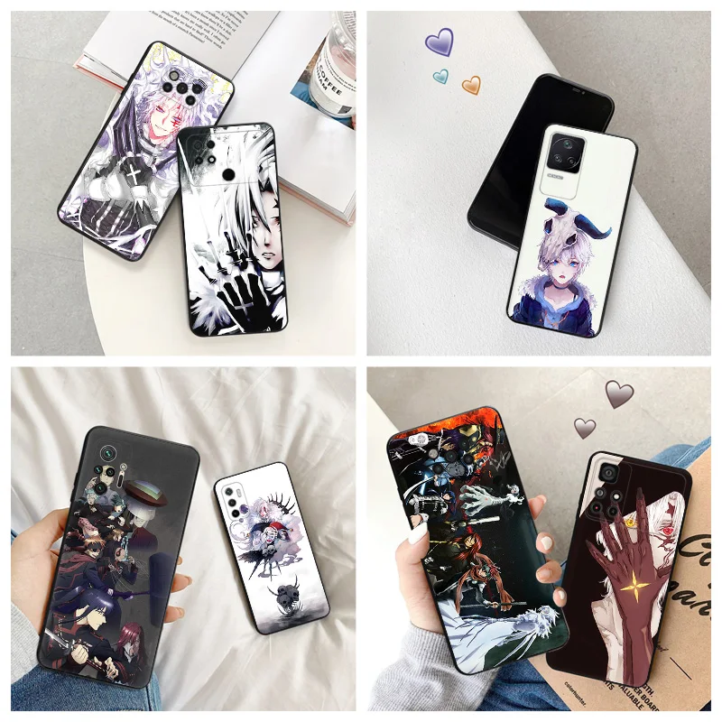 Silicone Black Phone Case for Xiaomi Mi Poco C61 F5 F4 GT F3 F1 X4 X3 X5 M3 M4 Pro M5 M5S C51 C50 C40 D. GRAY MAN Anime Cover