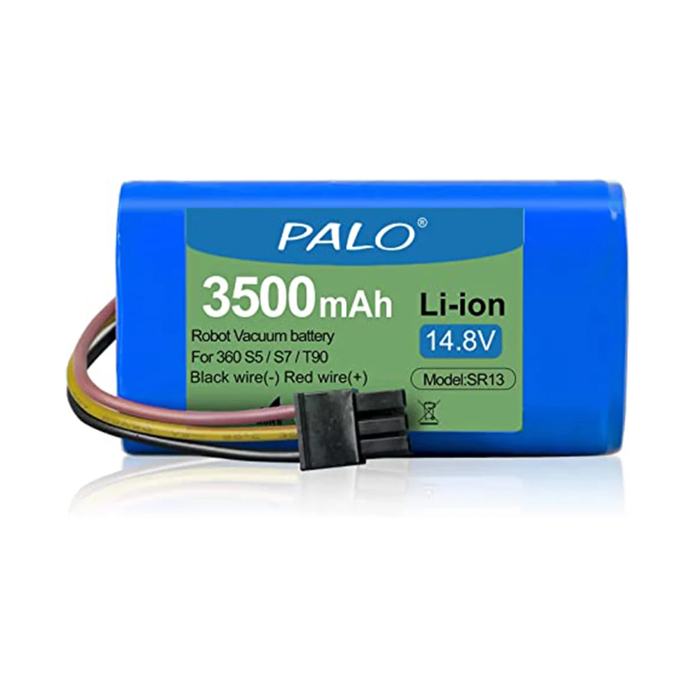 PALO Sweeper Battery For Qihoo 360 S5 S7 S7Pro T90 X9 3500mAh 14.8v Robotic Vacuum Cleaner Replacement Batteries