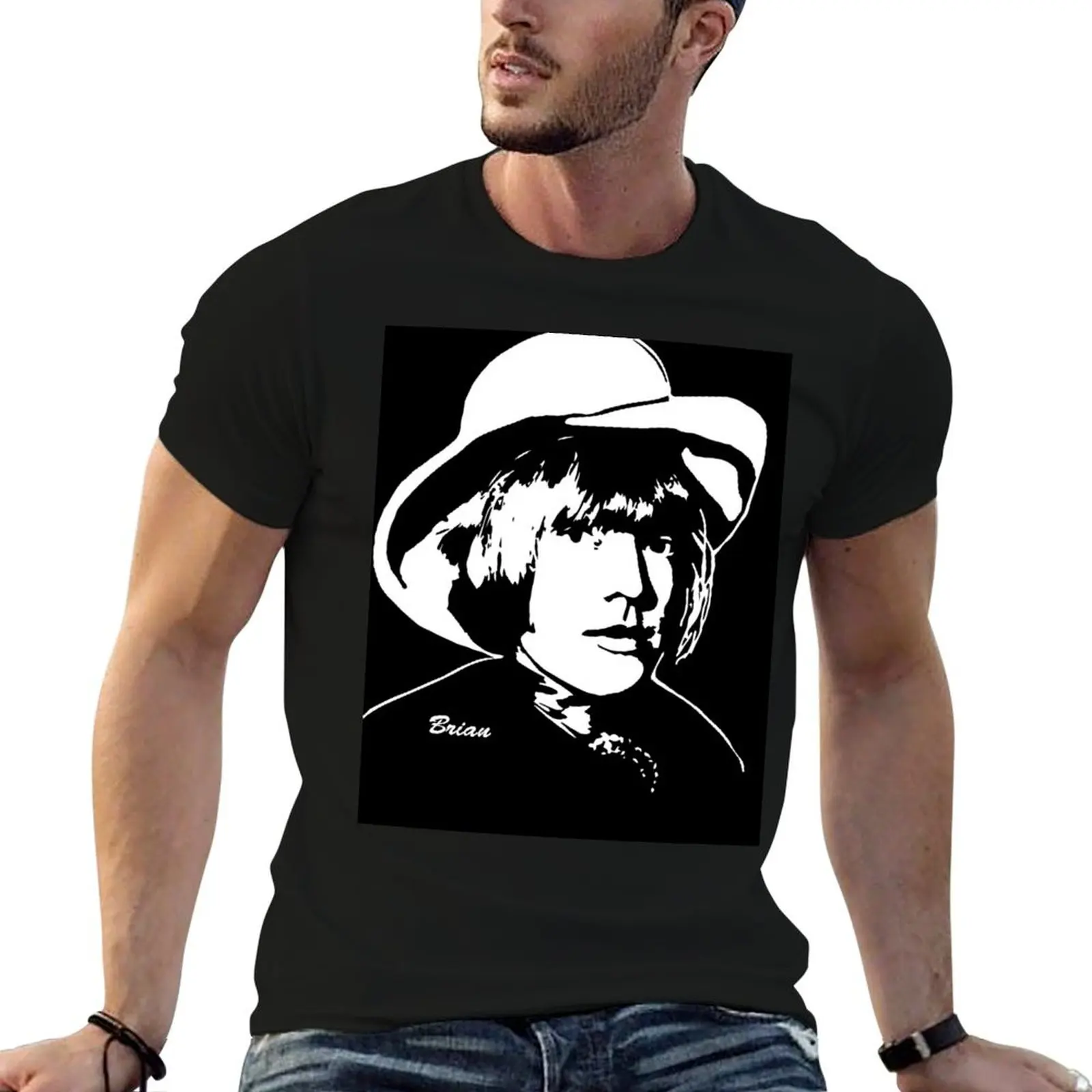 MUSIC GIFTSFROM THE 1960's 27 CLUB PORTRAIT OF BRIAN MISS AMANDA JONESIN 2021 T-Shirt Fashion Graphic Tee for Men