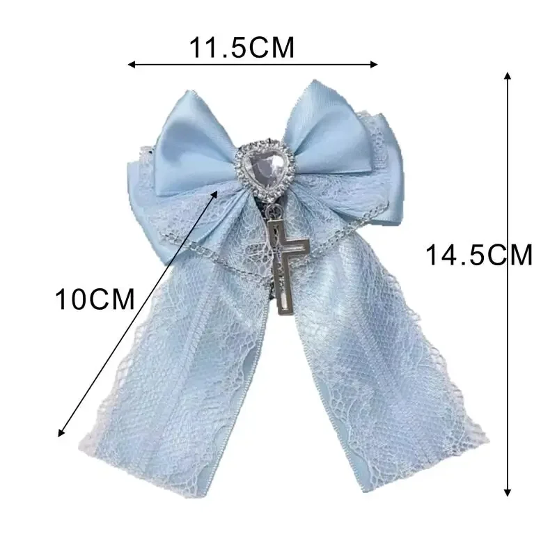 Jirai Kei Fashion Hair Clip for Girls Women Harajuku Y2K Black White Hairpins Lolita Style Cute Bow Clips Hair Accessories image 6
