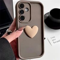 Y15A Y16 Y33S Y17S 4G Cute Love Heart Silicone Case For Vivo Y75 Y55 5G V21E 4G Women Matte Soft Back Cover On Vivo X100 X21 X23