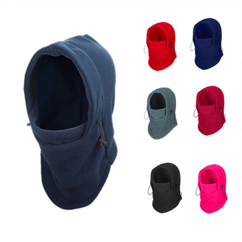 Windproof Plush Hat for Cycling, Enlarged Fleece, Masked Ski Hat, Face Mask, Protection Face and Neck