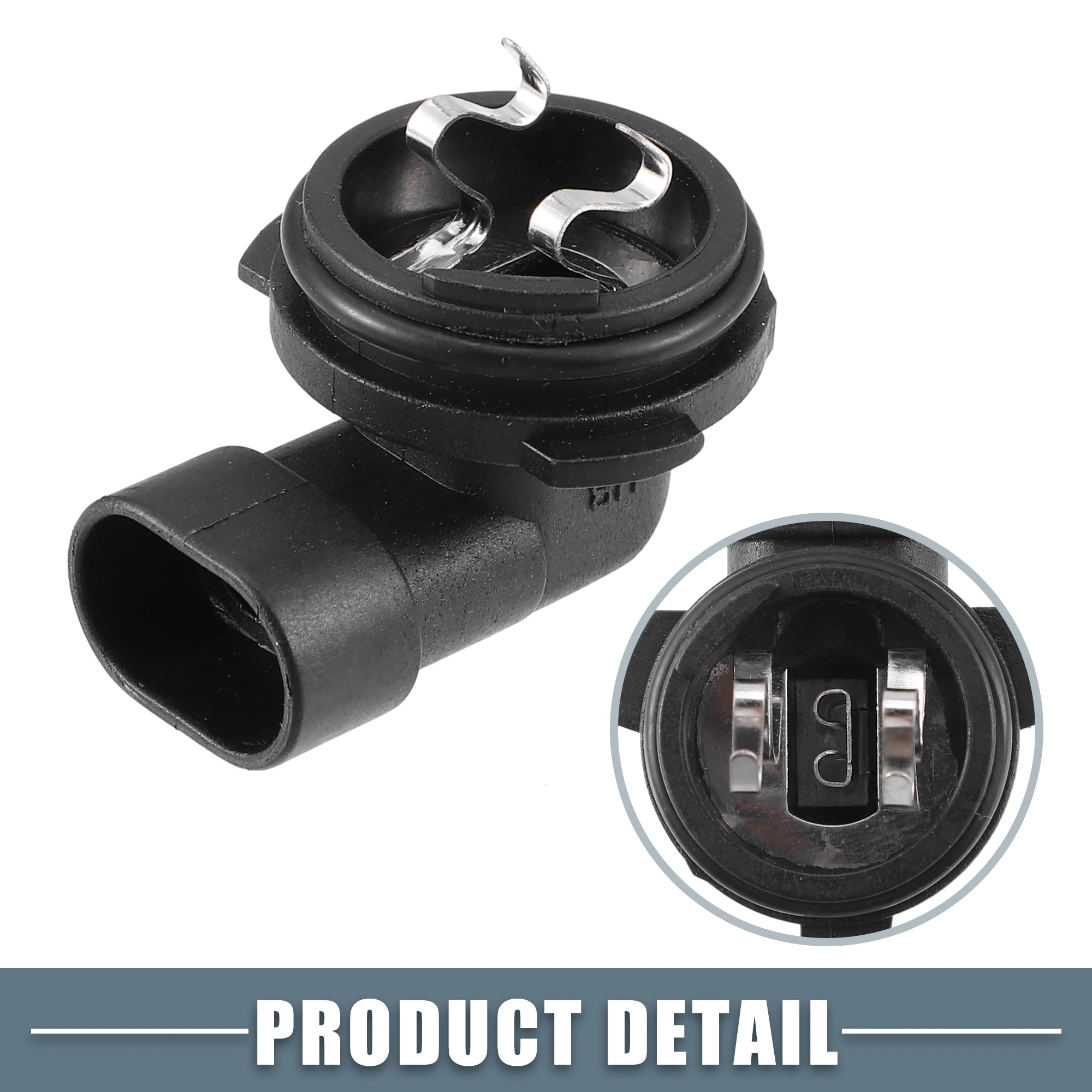 X Autohaux Fog Light Bulb Holder Socket 1445, H1 for Automotive Car Vehicle Plastic Black