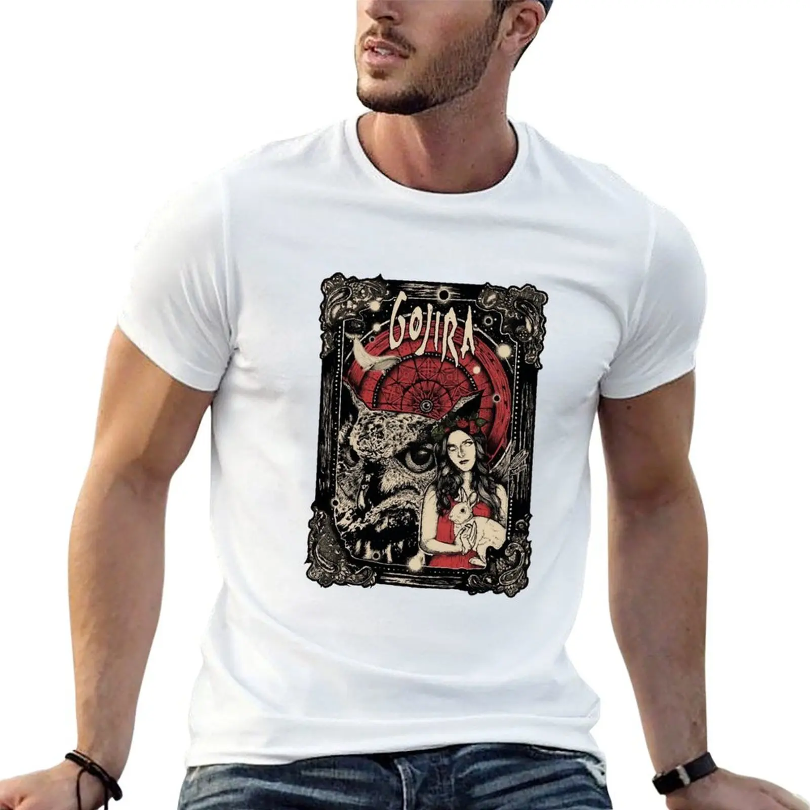 

Футболка Goji Band Music, мужские футболки для мужчин, повседневные футболки для мужчин, хлопковая футболка