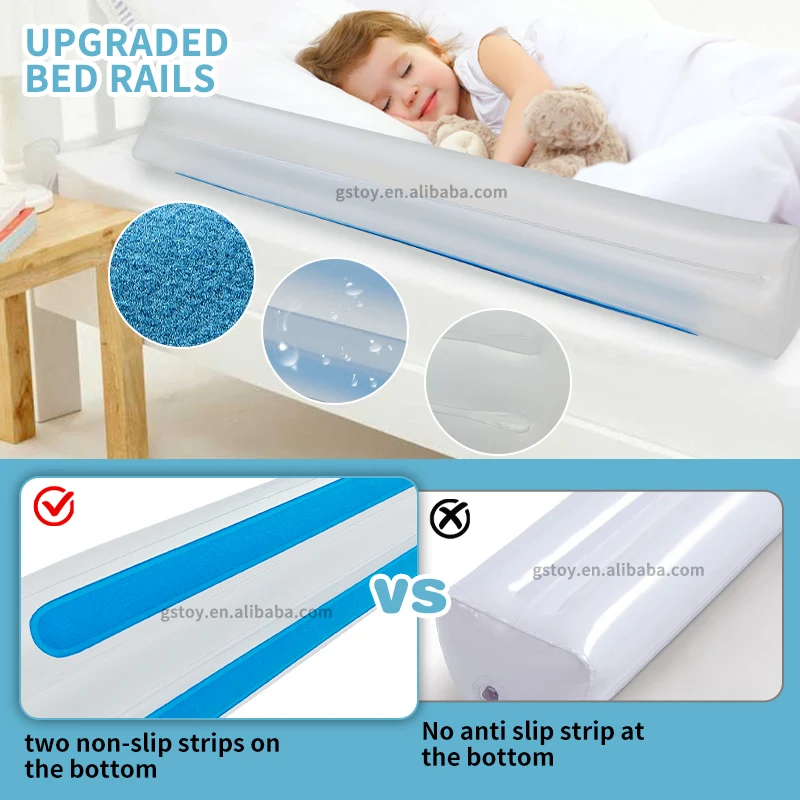 STLF Bed Bumpers Barrier Inflatable Guard Side Rails for Toddlers Kids Baby Children