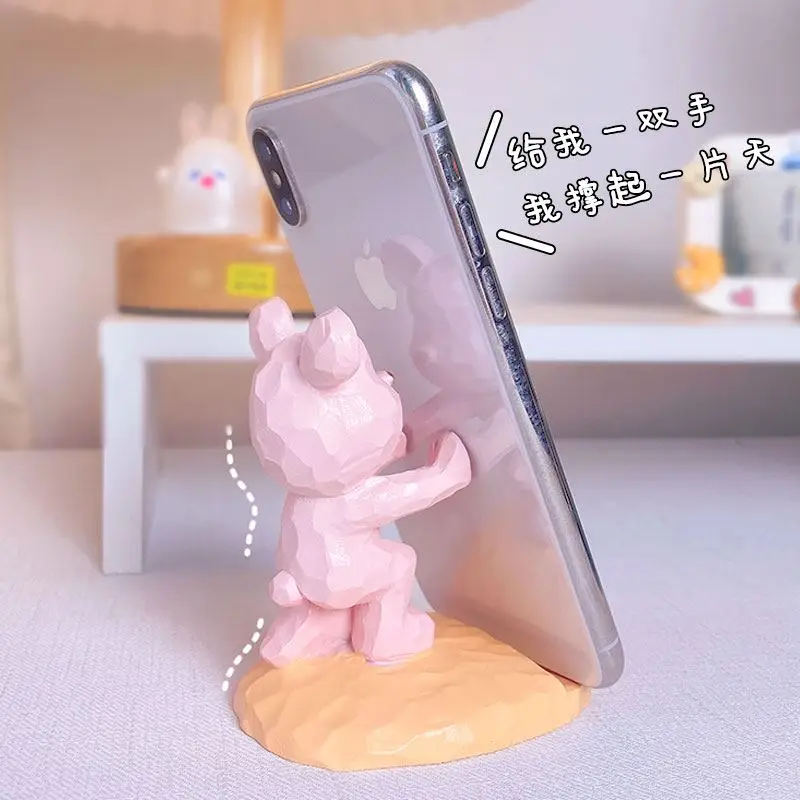 The product can be customized. Cute mobile phone bracket desktop creative rabbit cartoon desktop tablet portable support