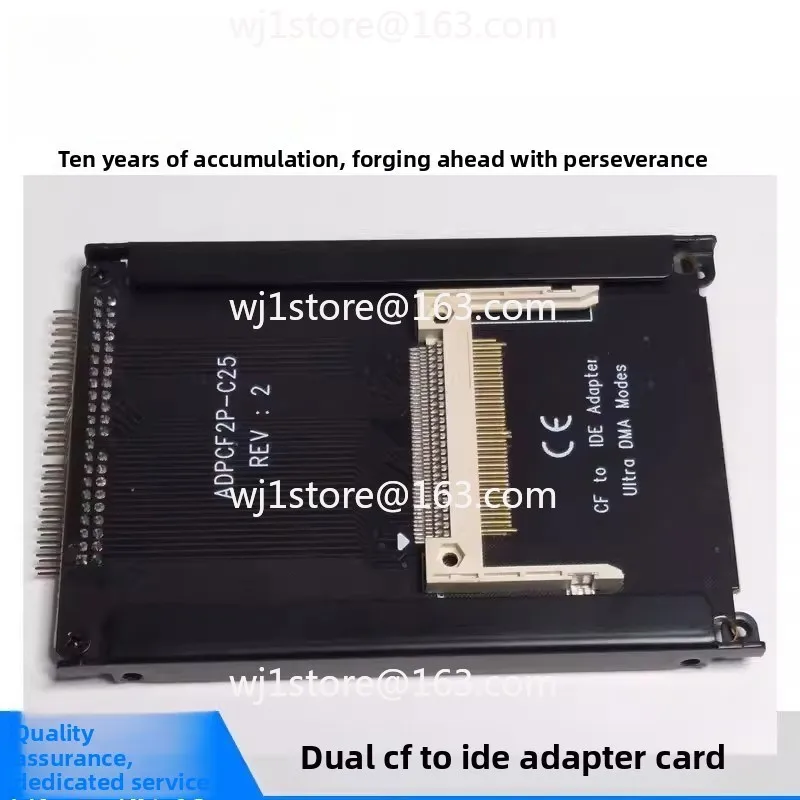 

Carte d'adaptateur CF à IDE, double slot pour cartes CF 2,5 pouces, adapté au disque dur 2,5IDE PATA 44 broches