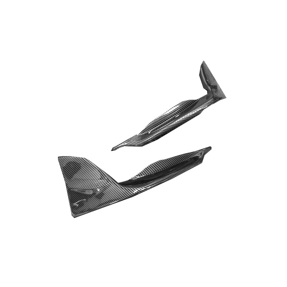 2PCS Carbon Fiber Car Front Bumper Splitters for Lexus IS250 300 IS F Sport Sedan 4 Door T Style 2013-2016 Frpnt lip Bumper FRP