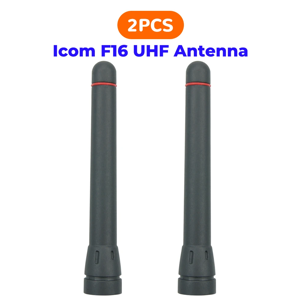 UHF400-470MHz Stubby Antenna for ICOM F21 F4001 F4011 F24 F4021 F4061 F4161 F80 F43 Two Way Radios Antenna - 2 Pack