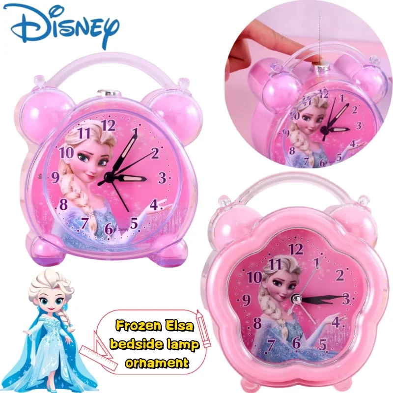Прикроватная лампа Disney Frozen Elsa, креативный стиль, высокое качество, студенческий стол, будильник, музыка, артефакт, украшение для рабочего стола Прикроватная лампа Disney Frozen Elsa, креативный стиль, высокое качество, студенческий стол, будильник, музыка, артефакт, украшение для рабочего стола