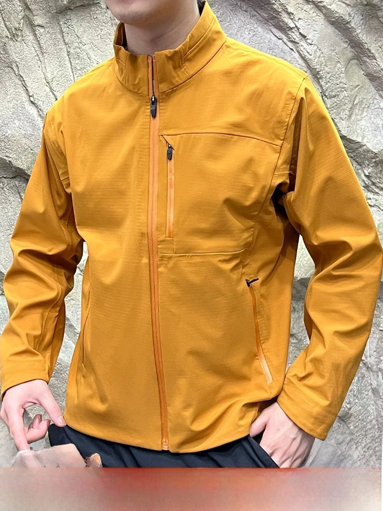 

Высококачественный полностью наклеенный сотовый джет, уличный мужской воротник-стойка, дышащий мягкий джет на осень, ветрозащитный дрон...