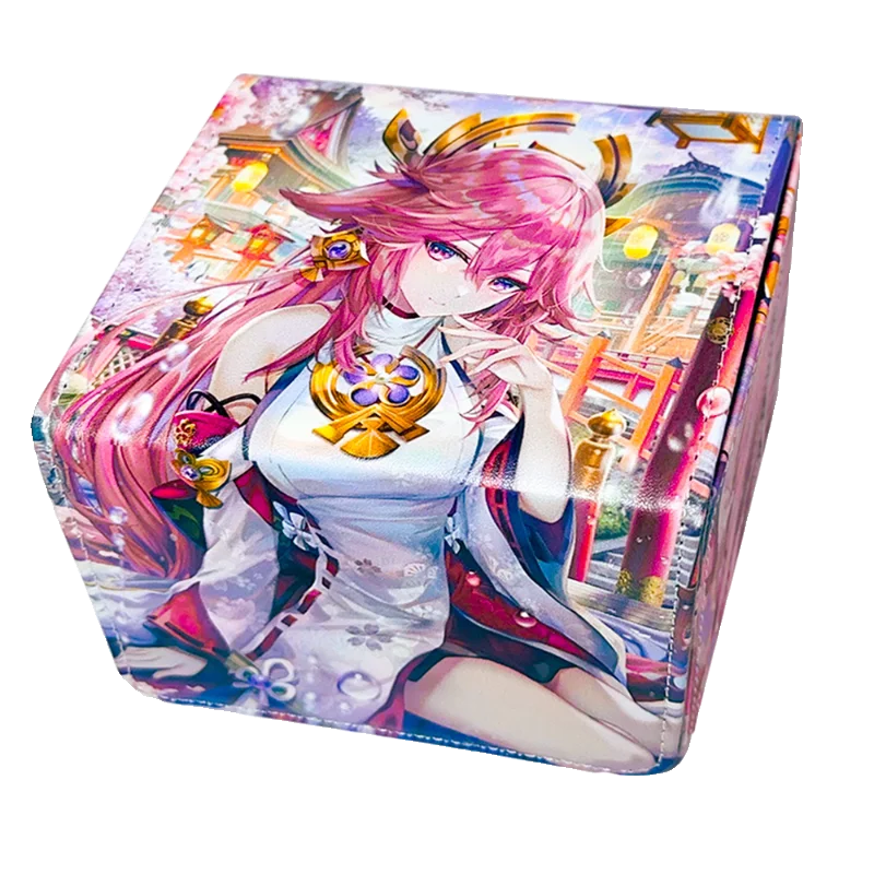 

PTCG Card Deck Box Fits MTG 100+ Card Storage Box Card Games PU Leather Card Storage Box Premium Card Deck Case