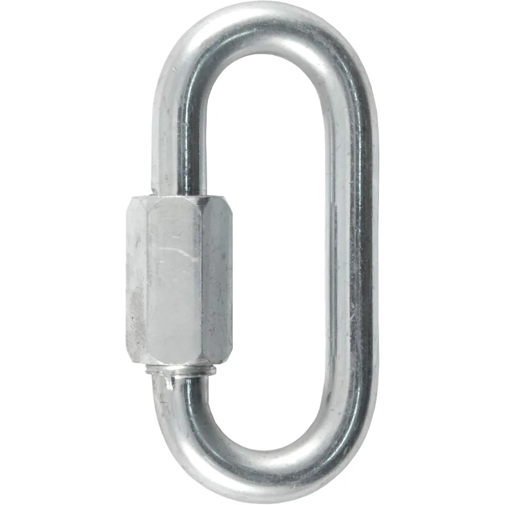 Clip de mosquetón con gancho de cadena de seguridad para remolque de alta resistencia, 5/16 pulgadas de diámetro, resistencia a la rotura de 8,800 libras