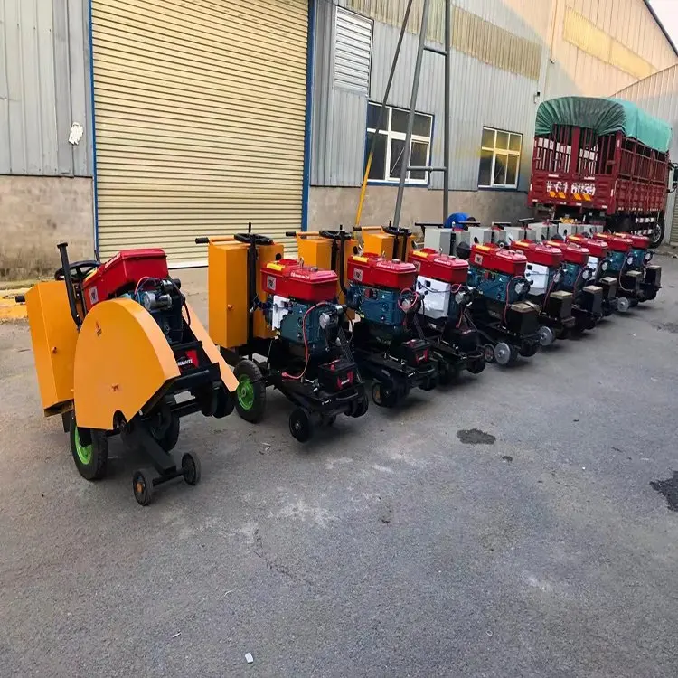 2024 Road Cutter Concrete Cutting  Machine Tools Gasoline or Diesel Engine Cut Saw Portable