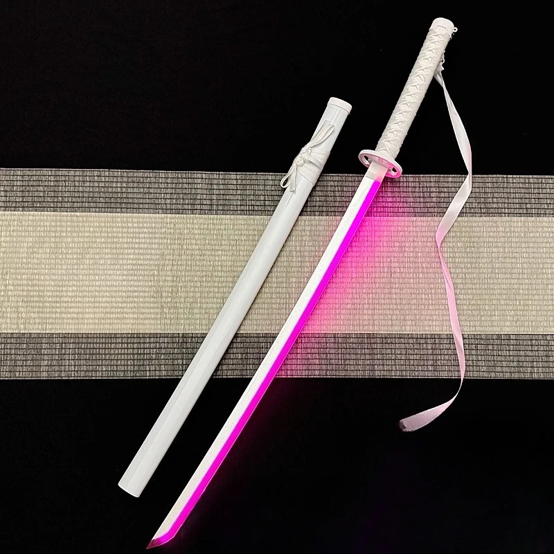 

100CM Ribbon Hair Lightsaber Cos Wooden Knife Prop Sleeve Snow Carlo