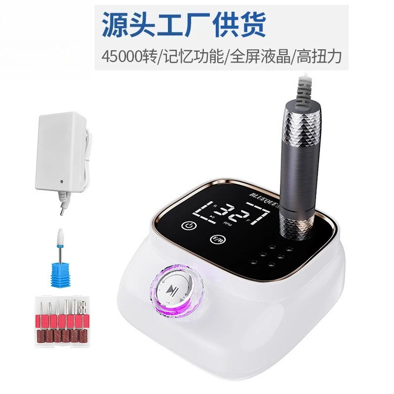 

Memory function Large torque High speed 45000RPM nail polisher Professional unloading nail polishing machine