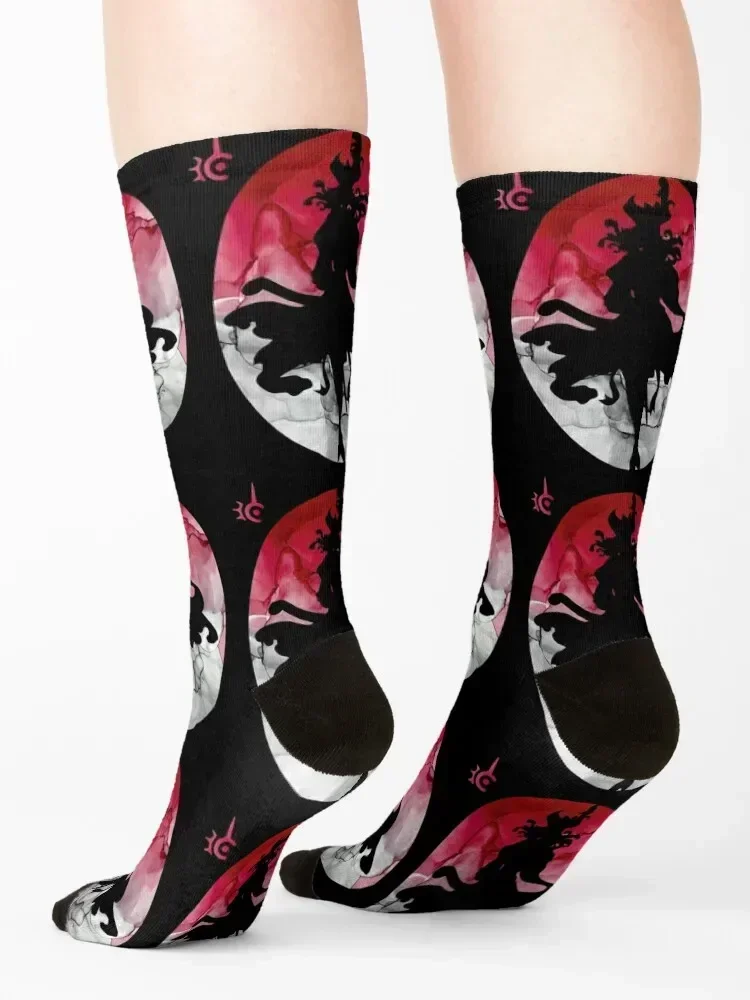 FFXIV Red Mage Silhouette Socks heated tennis Climbing designer brand Woman Socks Men's