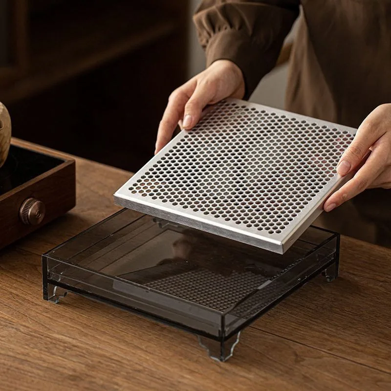 Honeycomb acrylic aluminum alloy tray, all-aluminum water storage tray, dry soaking table drain table filter water