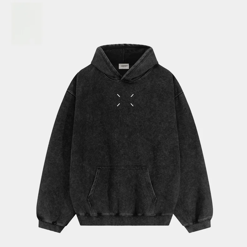 

Waable Fce Hoodie ex Winter Casual Comfortable Cotton Sweatirt with Silver Fur Elastic Sve Regular L...