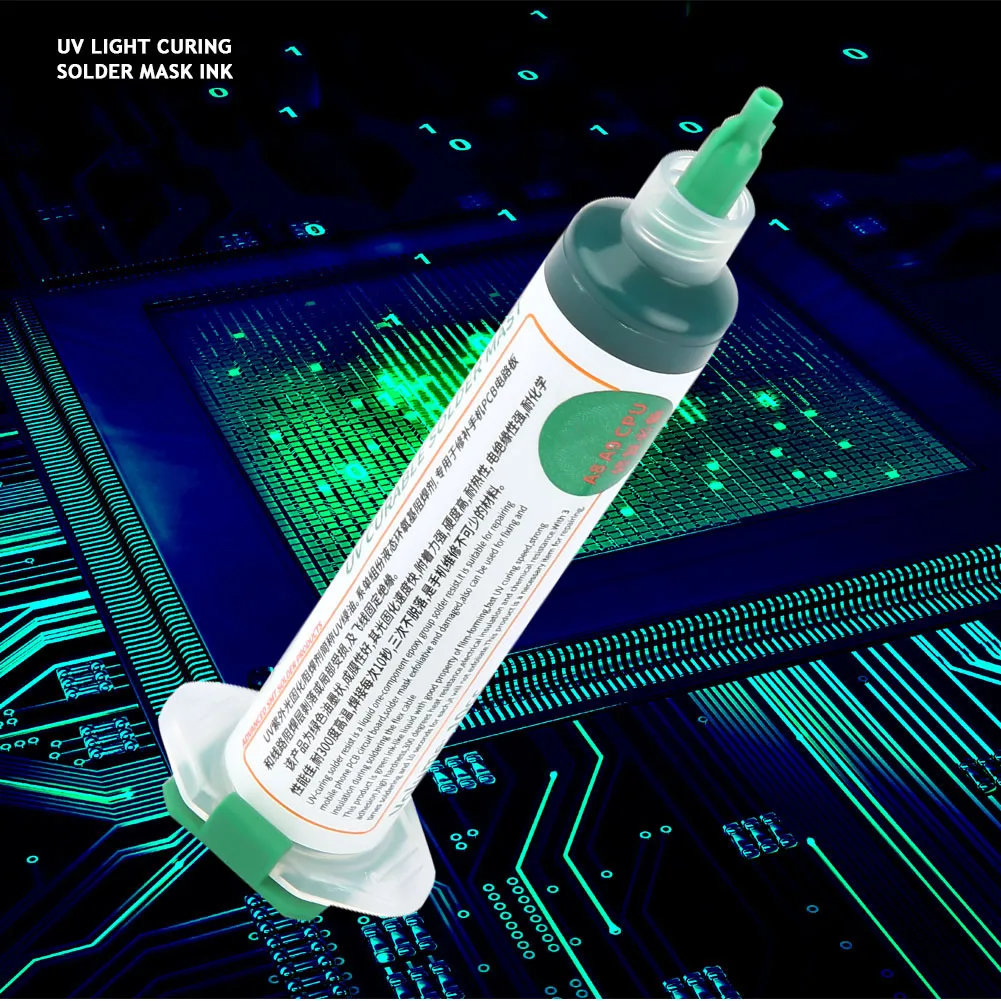UV Solder Resist Ink UV Light Curing Solder Mask Ink BGA PCB Solder Resist Ink Green